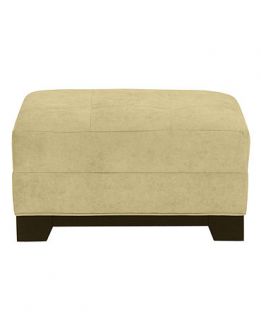 Elliot Fabric Microfiber Ottoman, 32W x 24D x 18H Custom Colors   Furniture