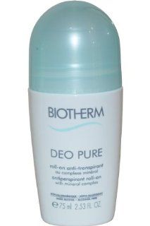 Deo Pure Antiperspirant Roll On by Biotherm, 2.53 Ounce  Biotherm Deodorant  Beauty