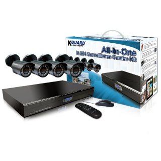KGuard BR401 4CW154M All in One H.264 Surveillance Combo Kit with 4 Channel DVR and 4 Weatherproof Day/Night Cameras  Complete Surveillance Systems  Camera & Photo