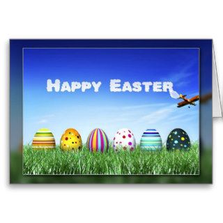 Easter Egg Skywriting Greeting Card
