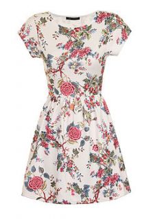 short sleeved floral print dress by sugar + style