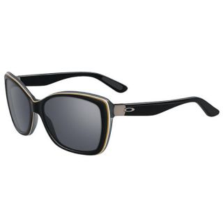 Oakley News Flash Sunglasses Black Shadow /Grey Lens   Womens