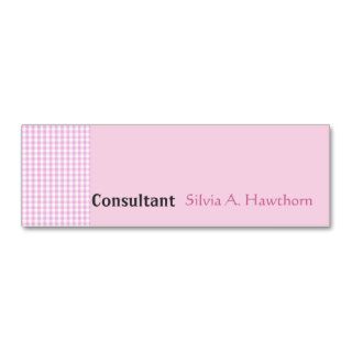 Minimalist Pink Plain Minicard Business Card Template