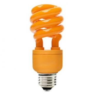 PLT FE153 13SO VP1   13 Watt CFL Light Bulb   Compact Fluorescent   60 Watt Equal   Orange Party Light      