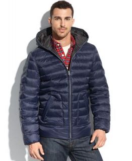 Nautica Jacket, Hooded Quilted Down Jacket   Coats & Jackets   Men