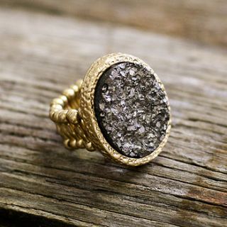 elena druzy ring by bloom boutique