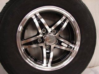 14" Aluminum Trailer Wheel Rim 5 Lug Radial Tire Automotive