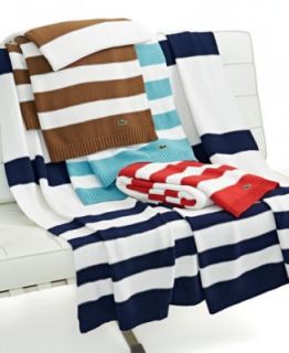Lacoste Home Crocoknit Throw Collection   Blankets & Throws   Bed & Bath
