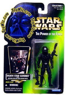 Star Wars The Power of the Force Action Figure   Death Star Gunner   Green Card without Holographic Picture Toys & Games