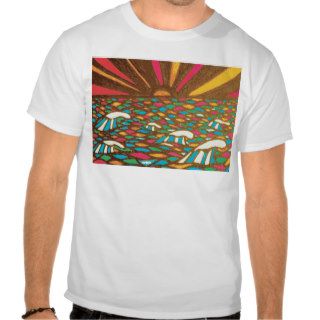 Sunrise Seascape Pop Art Zentangle T shirts