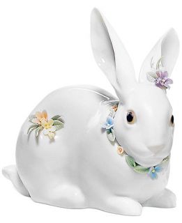 Lladro Collectible Figurine, Attentive Bunny with Flowers   Collectible Figurines   For The Home