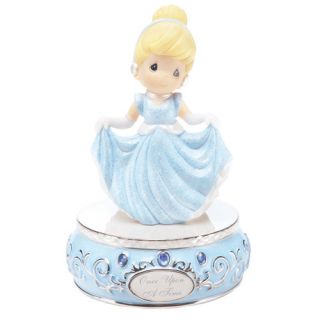 Girl Dressed As Cinderella Musical Figurine