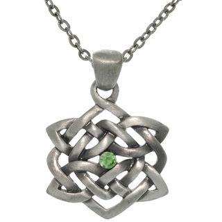 CGCPewter Rhinestone Celtic Illusion Necklace Carolina Glamour Collection Men's Necklaces