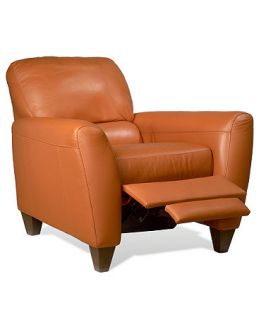 Almafi Leather Recliner Chair, 38W x 38D x 36H   Furniture