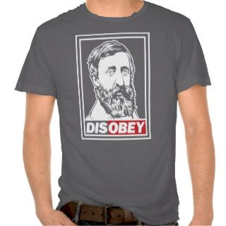 Henry David Thoreau Disobey T shirt