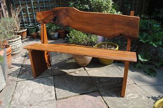 hand crafted english oak & elm bench by under the oak tree
