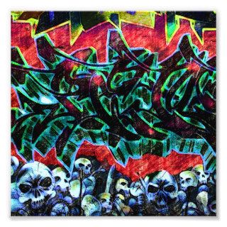 5 Pointz New York Skulls Graffiti Photo Print