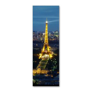 Paris by Night   Eiffel Tower   bookmark Business Card Template