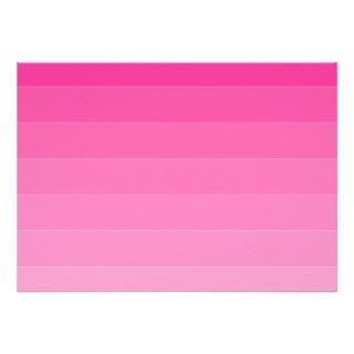 Bright Pink Ombre Trendy Fashion Colors Personalized Invites