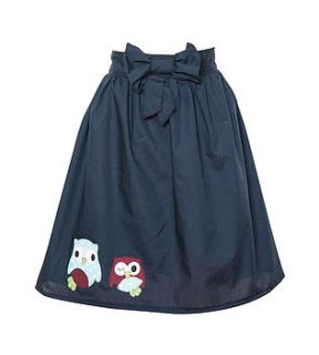 embroidered owls skirt by not for ponies