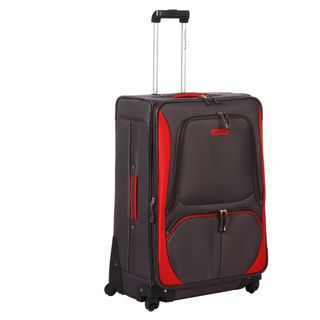 Nautica Downhaul Grey / Red 28 inch Expandable Spinner Upright Nautica Carry On Uprights