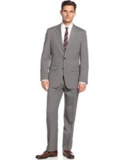 Alfani RED Suit Separates, Grey Solid Slim Fit   Suits & Suit Separates   Men