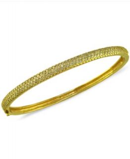 14k Gold Childrens Bracelet, Diamond Accent Bangle Bracelet   Bracelets   Jewelry & Watches