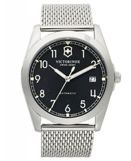 Victorinox Swiss Army Watch, Mens Infantry Stainless Steel Mesh Bracelet 40mm 241587   Watches   Jewelry & Watches