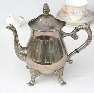 vintage silver plated coffee pot by magpie living