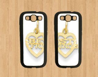 Necklace Best Friends For Samsung Galaxy S3 Case Soft Rubber   Set of Two Cases (Black or White ) SHIP FROM CA Cell Phones & Accessories