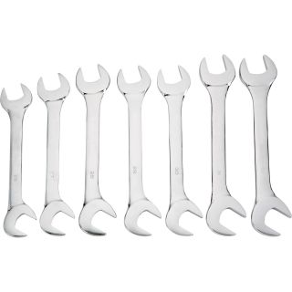 Klutch Angle Combination Wrench Set — 7-Pc., Metric  Combination Wrench Sets