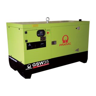 Pramac Commercial Standby Generator — 32 kW, 120/240 Volts, Yanmar Engine, Model# GSW35Y  Commercial Standby Generators