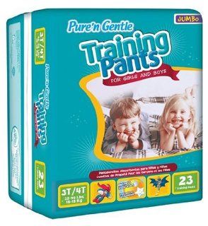 Pure 'n Gentle Training Pants for Girls & Boys, Large Size 3T 4T, 32 40 Pounds (144 Total Training Pants), 24 Count Packages (Pack of 6) Health & Personal Care