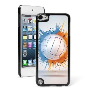 Apple iPod Touch 5th Black Hard Back Case Cover 5TB144 Color Blue Gold Splat Volleyball Cell Phones & Accessories
