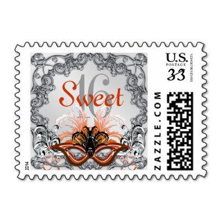 Sweet 16 Masquerade Ball Stamps