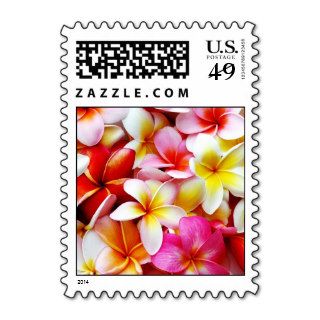 Plumeria Frangipani Hawaii Flower Customized Postage Stamps