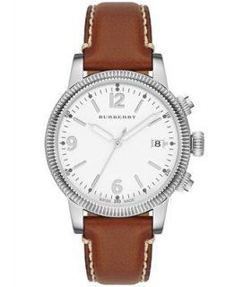 Burberry Watch, Womens Swiss Smooth Tan Leather Strap 38mm BU7823   Watches   Jewelry & Watches