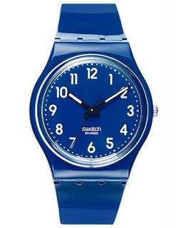 Swatch Watch, Unisex Swiss Up Wind Dark Blue Polyurethane Strap 34mm GN230   Watches   Jewelry & Watches