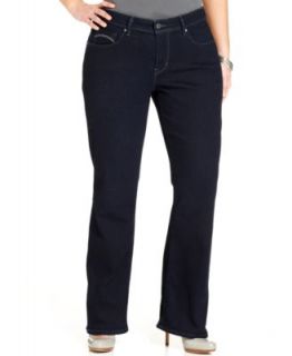 NYDJ Plus Size Hayden Tummy Slimming Bootcut Jeans, Dark Wash   Jeans   Plus Sizes