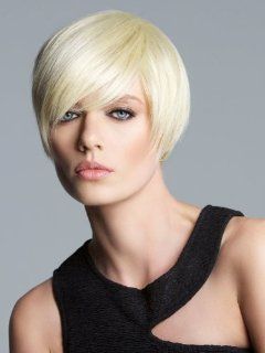 LUXHAIR HOW   Lace Front Short Bob   Platinum Blonde  Hair Replacement Wigs  Beauty