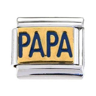 Papa Italian Charm Body Candy Jewelry