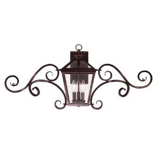 Savoy House 5 143 13 Outdoor Sconce with Clear Shades, English Bronze Finish   Wall Porch Lights  