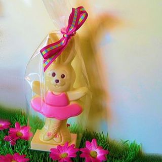 chocolate easter bunny ballerina by bijou gifts