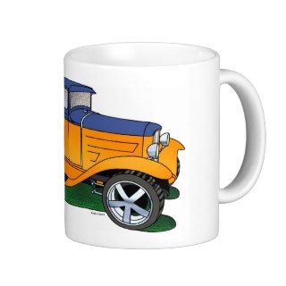 32 Ford 5 window Coupe Orange/blue Coffee Mug