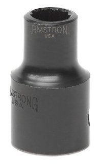 Armstrong 20 142 1 5/16 Inch, 12 Point, 1/2 Inch Drive SAE Standard Thin Wall Power Socket    