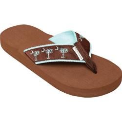 Women's Tidewater Sandals Palmetto Chocolate/Turquoise Tidewater Sandals Sandals