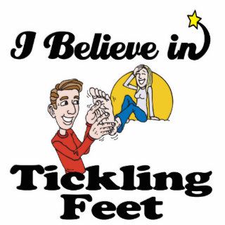 i believe in tickling feet photo sculpture