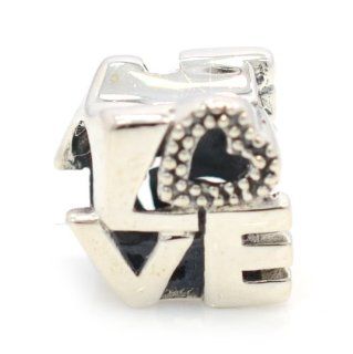 Pro Jewelry .925 Sterling Silver "Philadelphia Love Statue w/ Studded Heart" Charm Bead Compatible for Snake Chain Charm Bracelet Jewelry