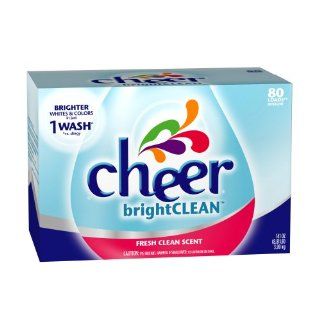 Cheer 2x Ultra Fresh Clean Scent Detergent Powder, 80 loads, 141 Ounce Boxes (Pack of 3) Health & Personal Care