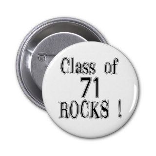 Class of '71 Rocks Button